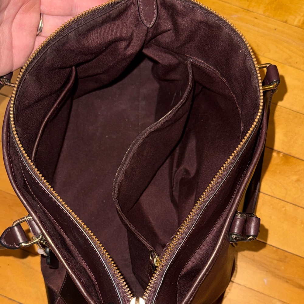 Coach Brown Patchwork Leather Briefcase Satchel - image 3